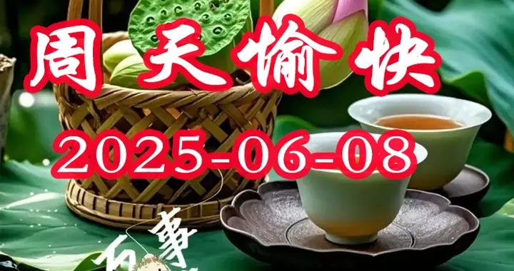 6月8日-周天早上好，精選美女周天早安溫馨祝福圖片帶字問候語錄