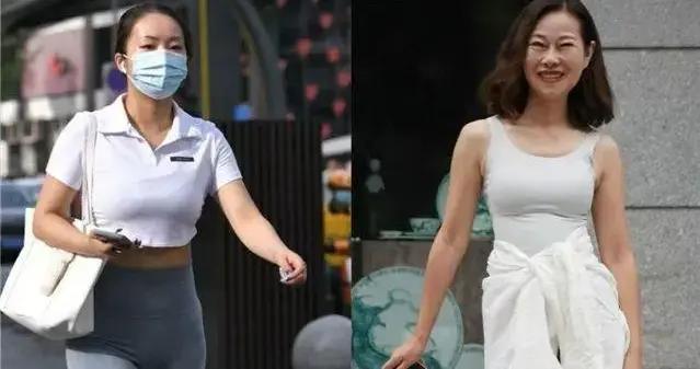 答應我，女生千萬別再“外穿瑜伽褲”了！看完真實素人街拍你就懂