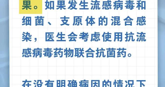 流感患者要儘早用上抗菌藥……是真是假？