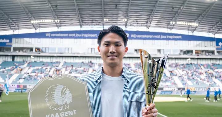 官方：日本國腳渡邊剛當選比甲根特隊年度最佳球員