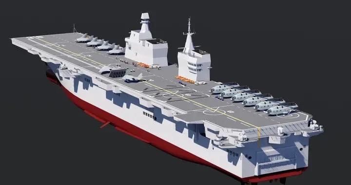 造船廠亮出雙艦體，電磁彈射成標配，中國海軍進入全新賽道！