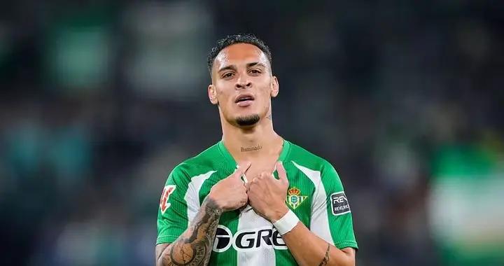 安東尼自貝蒂斯首秀以來禁區外進6球，五大聯賽僅次於姆巴佩