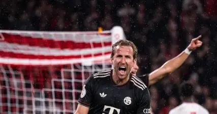 凱恩連續4場歐冠破門，拜仁隊史僅羅本、萊萬曾連續5場進球