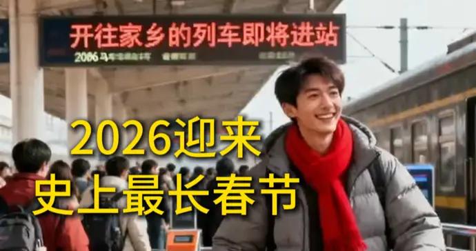 2026迎來史上最長春節