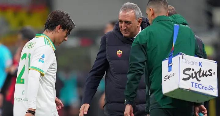 跟隊：迪巴拉左腿股二頭肌出現中度損傷，將缺陣大約三週