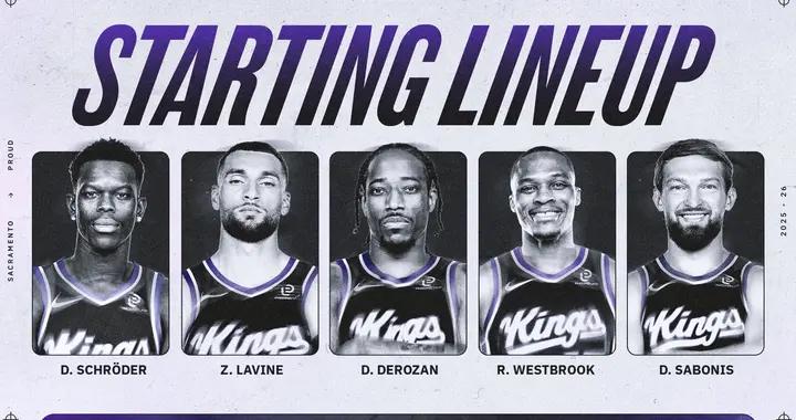 幹哪來了？1米91的威斯布魯克將擔任國王首發大前鋒客戰掘金