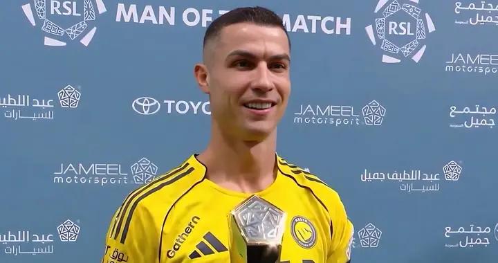 梅開二度+絕殺，C羅當選利雅得勝利vs費哈全場最佳球員