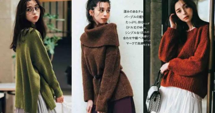 又被“毛衣+半身裙”美到了，春天這樣穿，時髦減齡有氣質