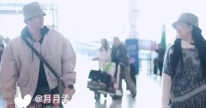 鍾麗緹夫婦現身機場，兩人隔一米遠被疑吵架，趕忙撒嬌貼身秀恩愛