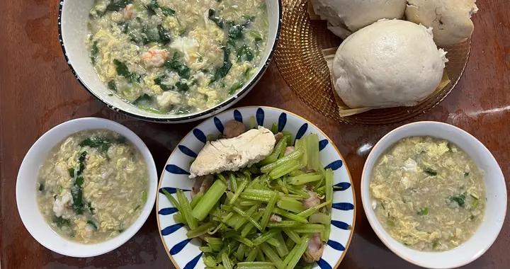 曬曬一家三口的早餐，30分鐘就能搞定，營養滿滿、好喫不胖！