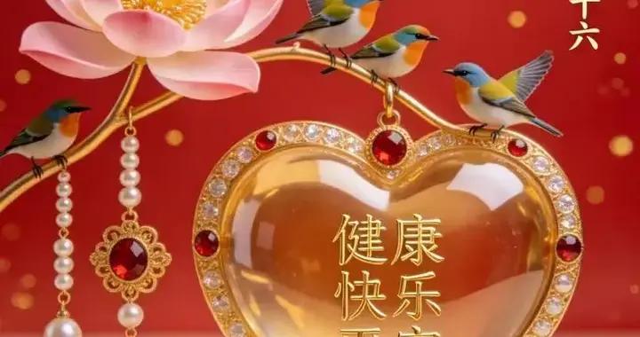 今天是正月十六，打開吉祥好彩頭，送出吉祥好勢頭，