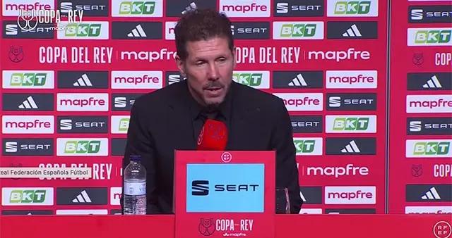 西蒙尼：首回合沒能多進一個我很氣，因爲我知道巴薩有多厲害