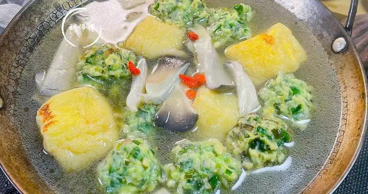 初春第一菜不是菠菜，而是它！溫陽清腸，做個素丸子湯，鮮過肉湯