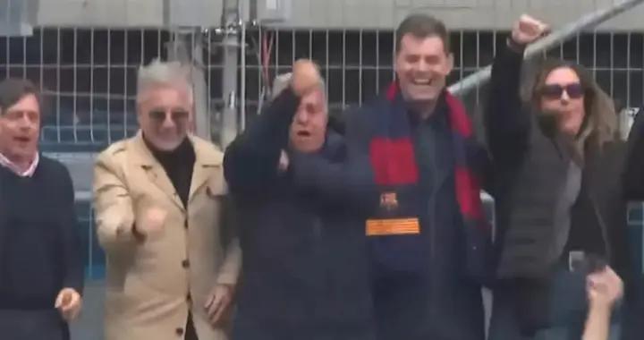 馬卡：拉波爾塔看臺高唱反皇馬歌曲，激動之餘做出不雅手勢