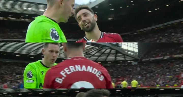 和前隊友也感情好，B費罰進點球后和迪恩-亨德森友好交流