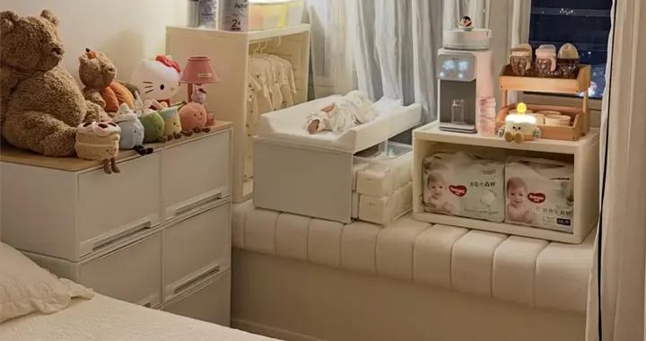 東莞寶媽曬出“飄窗帶娃法”：又不佔地還方便，太適合小戶型了！