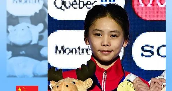 超越全紅嬋巴黎奧運奪冠成績，15歲蔣林靜428.10分奪跳水世界盃冠軍