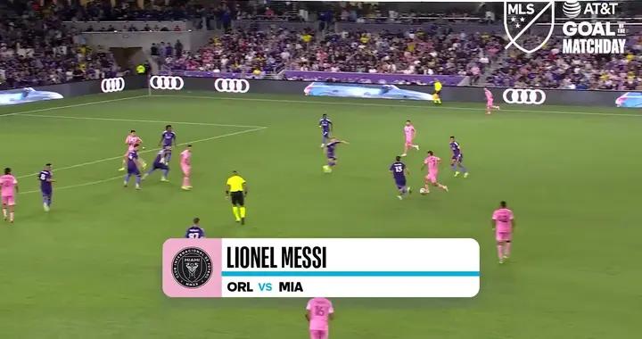 官方：梅西對陣奧蘭多城的第一球當選美職聯本週最佳進球