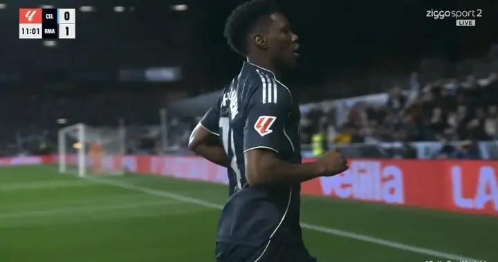 首開記錄，楚阿梅尼自2024年4月以來首次在西甲進球