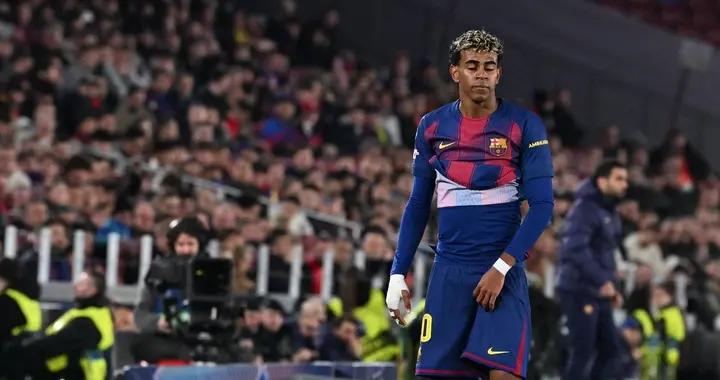 身背黃牌，亞馬爾等巴薩4人面臨歐冠1/8決賽次回合停賽風險