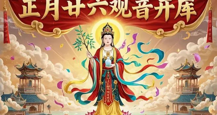 明日正月二十六“觀音開庫日”，記得喫3樣，做2事，寓意人旺財旺