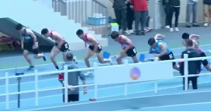 陳冠鋒6秒57奪得室內田徑大獎賽60米冠軍，施君豪第三