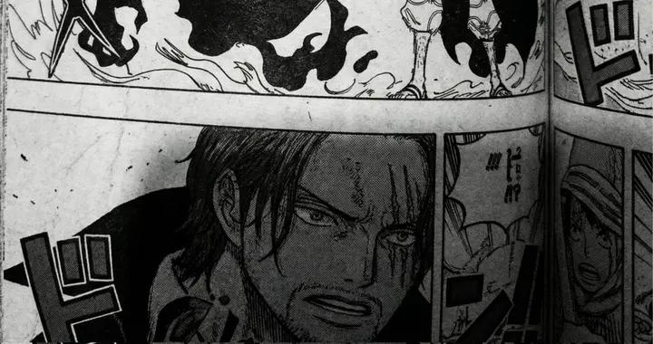 海賊王1177話，香克斯的刀喫了獅鷲果實，哈拉爾德沒死被冰封