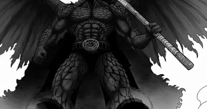 海賊王1177話，洛基展示黑龍人獸形態，伊姆是一位身材豐滿的美女