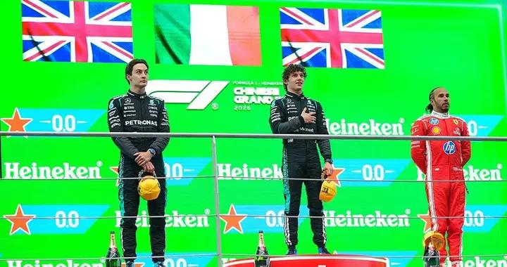 F1中國站落幕，19歲車手安東內利生涯首奪分站冠軍