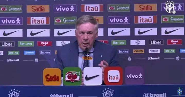 安切洛蒂公佈巴西大名單漏了若昂-佩德羅，經記者提醒才發現