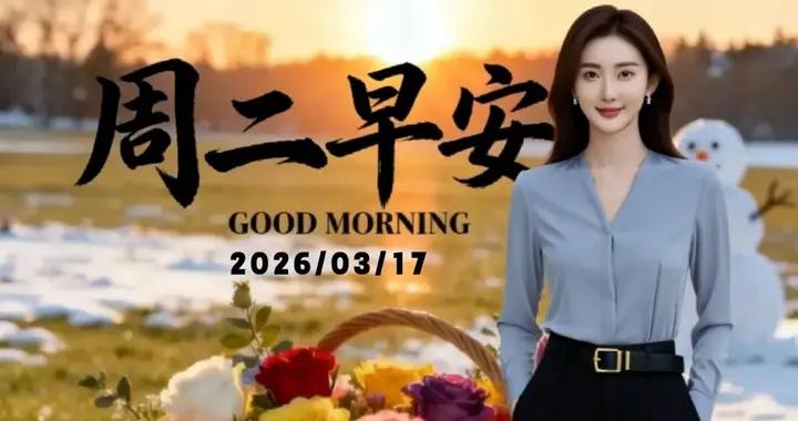 3月17日-星期二 正月廿九 今日美女美圖 早安文案