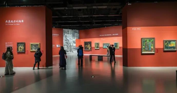 魔都看展丨雙峯並峙的劉海粟與顏文樑