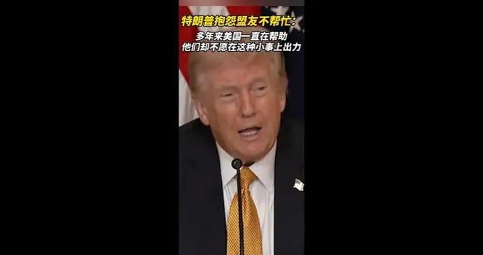 “霍爾木茲聯盟”應者寥寥，盟友的冷淡反應讓特朗普直呼“錯付”