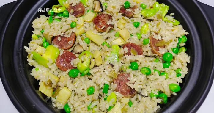 適合春天喫的飯菜一鍋出，簡單好做，一口下去，滿嘴都是春天滋味