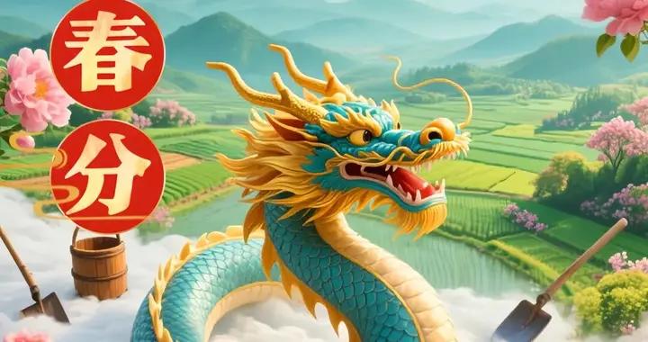3月20日-二月二龍抬頭遇上春分，雙節同慶，春龍昂首，鴻運當頭