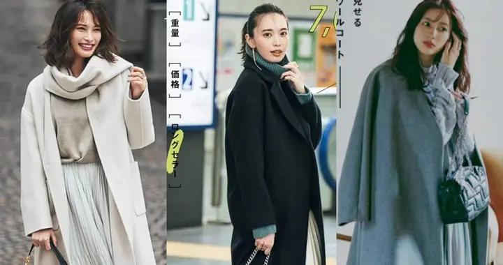 別老是“大衣”搭褲子了，“大衣+裙子”，原來可以這麼優雅美麗