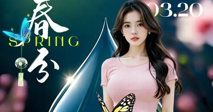 3月20日-春分祝福圖片，農曆二月初二 龍抬頭 星期五早安圖片