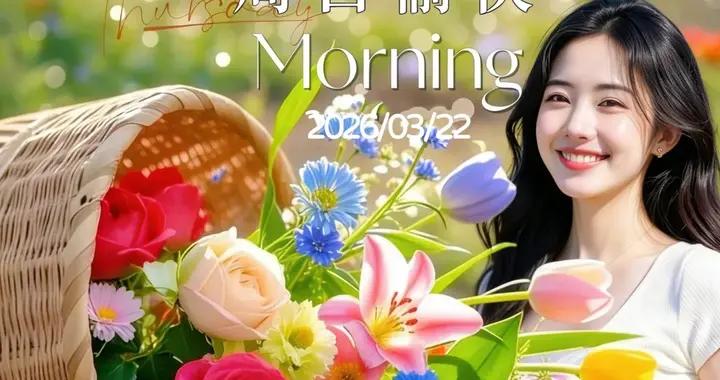 3月22日-星期天 農曆二月初四 好看的美女美圖 早安文案