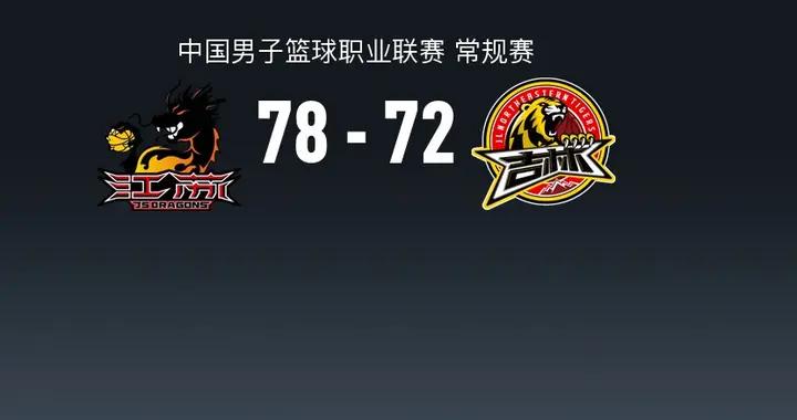 CBA戰報：江蘇78-72吉林，龐崢麟23+3+8