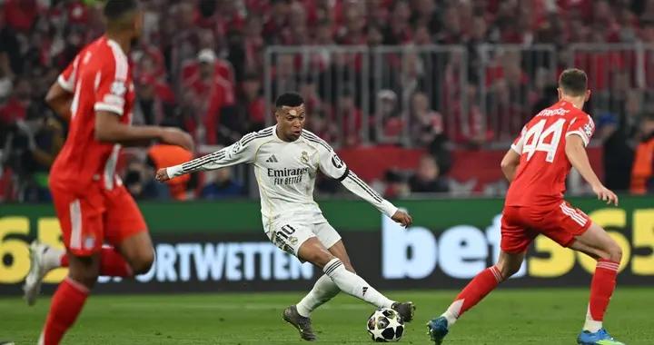 姆巴佩歐冠對陣拜仁打入5球，僅次於C羅和因扎吉