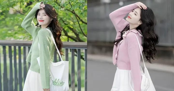 今年春夏回頭率最高的打扮：開衫配“初戀裙”！洋氣減齡又純欲