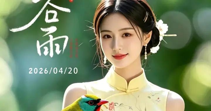2026年4月20日 星期一早上好祝福美圖 穀雨早上好溫馨問候祝福語