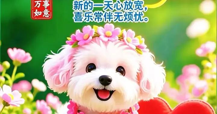 二好運排着隊，幸福滿滿樂開懷。早安呀!
