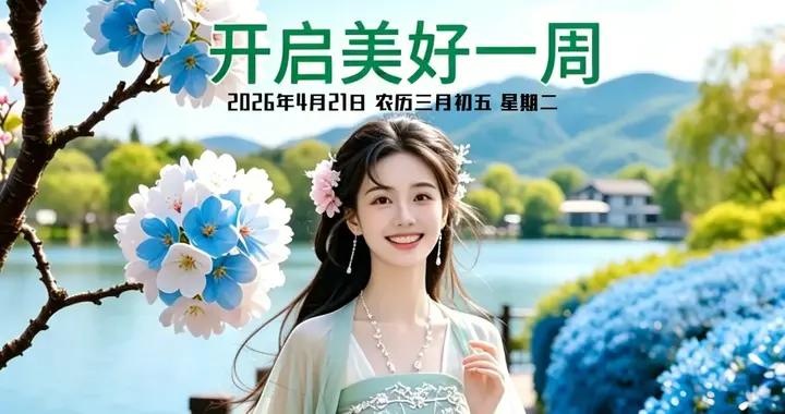 4月21日-週二早安祝福美圖 星期二早安祝福語