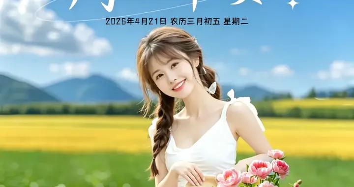 4月21日-漂亮週二早安祝福圖片，今日早安祝福語精選