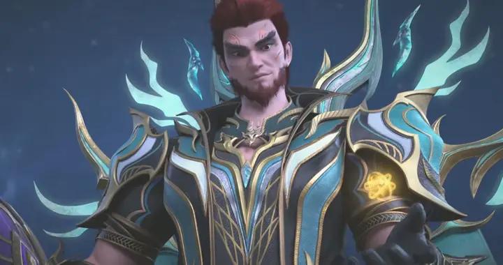 火戰長老截殺燭離黑擎，千玄牽制燭離，黑擎險些被捏爆，蕭炎來援