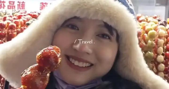 張梓琳哈爾濱旅遊，喫冰棍喝冷飲否認懷三胎，10歲胖妹身高超160