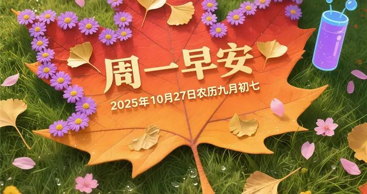 週一早安問候美圖|美好的早晨，祝你好運連綿！