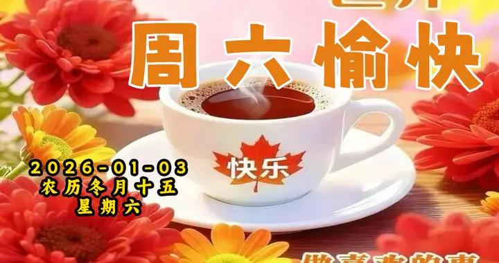 週六早安問候美圖|事事常歡愉 日日皆安康