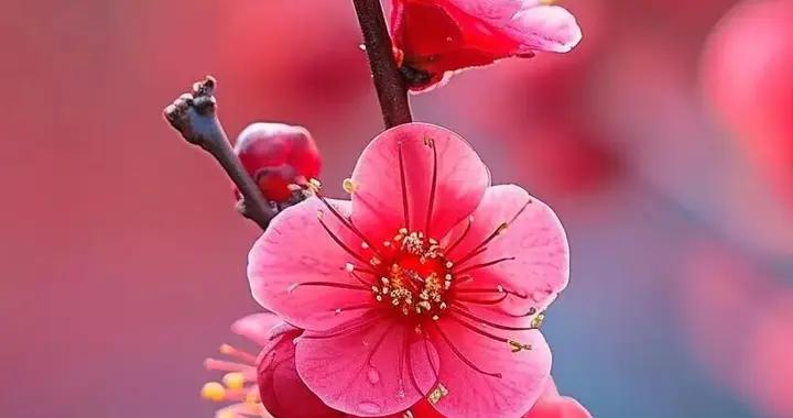 紅梅點點報新春